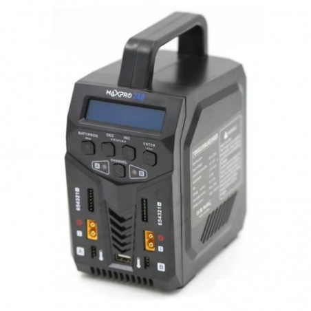 CARGADOR MAXPRO 240 DUO (2x120W) AC/DC