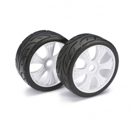 RUEDAS COCHE RC 1/8 ASFALTO BLANCAS ABSIMA 1 PAREJA